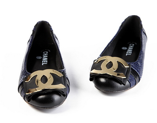 CHANEL Shallow mouth flat shoes Women--094